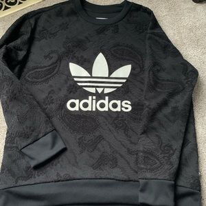 Adidas paisley black sweatshirt UO large